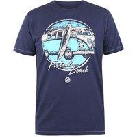 Duke Clothing Men's D555 Winterton Volkswagen Kingsize T-Shirt in Navy | Size: 2XL