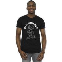 Disney Men's Snow White Grumpy Humbug T-Shirt in Black | Size: 3XL