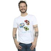 Powerpuff Girls Men's Winter Party T-Shirt in White | Size: 2XL