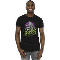 Beetlejuice Men's Purple Circle T-Shirt in Black | Size: 2XL
