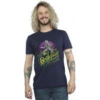 Beetlejuice Men's Purple Circle T-Shirt in Navy | Size: Small