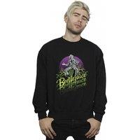 Beetlejuice Men's Purple Circle Sweatshirt in Navy | Size: 2XL