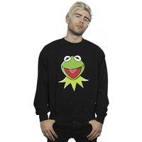 Disney Men's Muppets Kermit Head Sweatshirt in Black | Size: Small