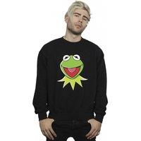 Disney Men's Muppets Kermit Head Sweatshirt in Black | Size: Large