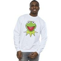 Disney Men's Muppets Kermit Head Sweatshirt in White | Size: Medium