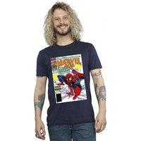 Marvel Men's Spider-Man Age Comic Cover T-Shirt in Navy | Size: 3XL