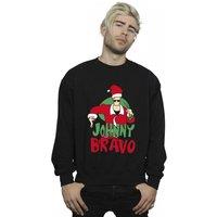 Johnny Bravo Men's Johnny Christmas Sweatshirt in Black | Size: Small