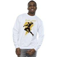 DC Comics Men's Black Adam Golden Bolt Chest Sweatshirt in White | Size: 2XL