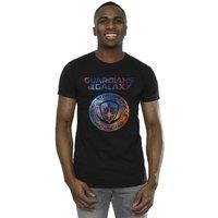 Marvel Men's Guardians Of The Galaxy Stars Fill Logo T-Shirt in Black | Size: 4XL