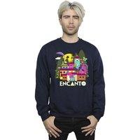 Disney Men's Encanto Many Houses Sweatshirt in Navy | Size: Medium