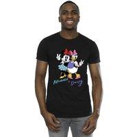 Disney Men's Minnie Mouse & Daisy T-Shirt in Black | Size: Small