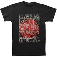 David Bowie Men's Live In Japan T-Shirt in Black | Size: XL