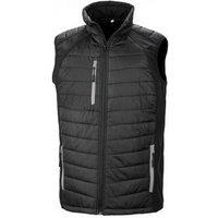 Result Men's Black Compass Padded Soft Shell Gilet | Size: 3XL