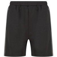 Finden & Hales Men's Knitted Pocket Shorts in Jet Black | Size: XS