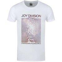 Joy Division Men's Unknown Pleasures Gradient T-Shirt in White | Size: XL
