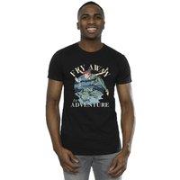Disney Men's Peter Pan Fly Away To Adventure T-Shirt in Black | Size: Large