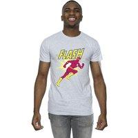 DC Comics Men's The Flash Running T-Shirt in Grey | Size: Small