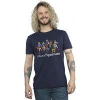 DC Comics Men's Of DC Stand Together T-Shirt in Navy | Size: XL