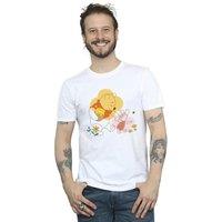 Disney Men's Winnie The Pooh Piglet T-Shirt in White | Size: XL