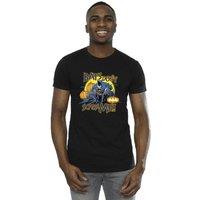 DC Comics Men's Batman Bats Dont Scare Me T-Shirt in Black | Size: Small