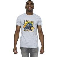DC Comics Men's Batman Bats Dont Scare Me T-Shirt in Grey | Size: XL