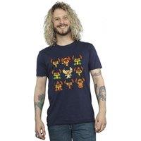 Disney Men's Lilo & Stitch Halloween Costumes T-Shirt in Navy | Size: 2XL