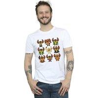 Disney Men's Lilo & Stitch Halloween Costumes T-Shirt in White | Size: 4XL