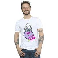 Disney Men's Villains Ursula Unfortunate Soul T-Shirt in White | Size: Medium
