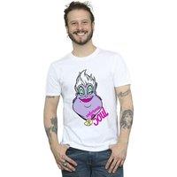 Disney Men's Villains Ursula Unfortunate Soul T-Shirt in White | Size: XL