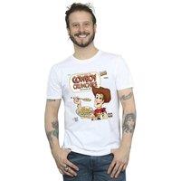 Disney Men's Toy Story Woody Cowboy Crunchies T-Shirt in White | Size: Small