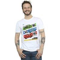 Disney Men's Cars Piston Cup Champions T-Shirt in White | Size: Medium