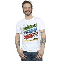 Disney Men's Cars Piston Cup Champions T-Shirt in White | Size: Large