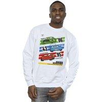 Disney Men's Cars Piston Cup Champions Sweatshirt in White | Size: XL