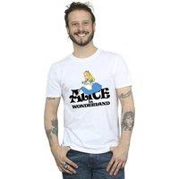 Disney Men's Alice In Wonderland Tea Drinker Classic T-Shirt in White | Size: Medium