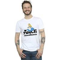 Disney Men's Alice In Wonderland Tea Drinker Classic T-Shirt in White | Size: 2XL