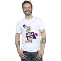 Disney Men's Alice In Wonderland More Tea T-Shirt in White | Size: XL