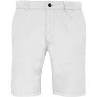 Asquith & Fox Men's Casual Chino Shorts in White | Size: XS