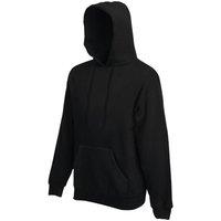 Fruit of the Loom Men's Premium 70 30 Hooded Sweatshirt Hoodie in Black | Size: Small