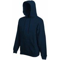 Fruit of the Loom Men's Premium 70 30 Hooded Sweatshirt Hoodie in Mid Navy | Size: Medium