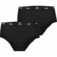 Duke Clothing Men's D555 Thompson Y Front Briefs Pack of 2 in Black | Size: Small