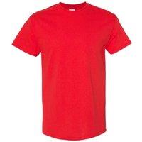 Gildan Men's Heavy Cotton Short Sleeve T-Shirt (Pack Of 5) in Red | Size: 2XL