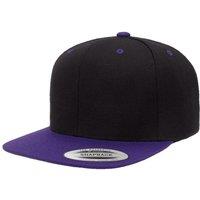 Yupoong Men's The Classic Premium Snapback 2-Tone Cap in Black
