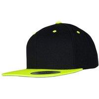 Yupoong Men's The Classic Premium Snapback 2-Tone Cap in Jet Black