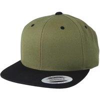 Yupoong Men's The Classic Premium Snapback 2-Tone Cap in Olive
