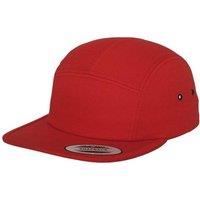 Yupoong Men's Classic 5 Panel Jockey Cap in Red
