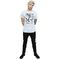 Looney Tunes Men's Concert Daffy Duck T-Shirt in Grey | Size: Small