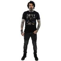 Looney Tunes Men's Concert Daffy Duck Cotton T-Shirt in Black | Size: 2XL