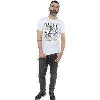 Looney Tunes Men's Concert Daffy Duck Cotton T-Shirt in White | Size: XL