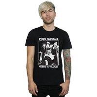 Disney Men's Every Fairy Tale Needs A Villain Cotton T-Shirt in Black | Size: 2XL
