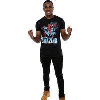 Spider-Man Men's Totally Amazing Cotton T-Shirt in Black | Size: Medium